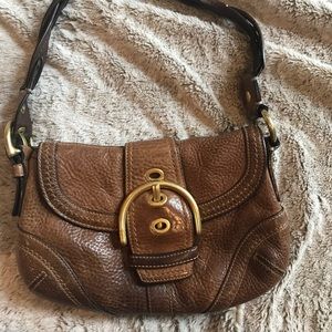 Authentic coach brown leather purse